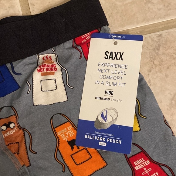 NWT Saxx Slim Fit Boxer Briefs size S - Picture 5 of 7